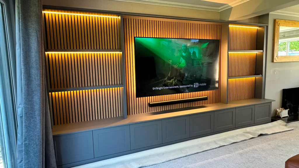 Panelled Media Wall